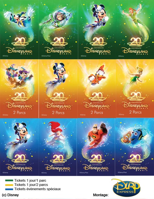 431579 10150545147768473 317693343472 9181917 1372554835 n Nouveaux tickets Parcs Disneyland Paris pour les 20 ans