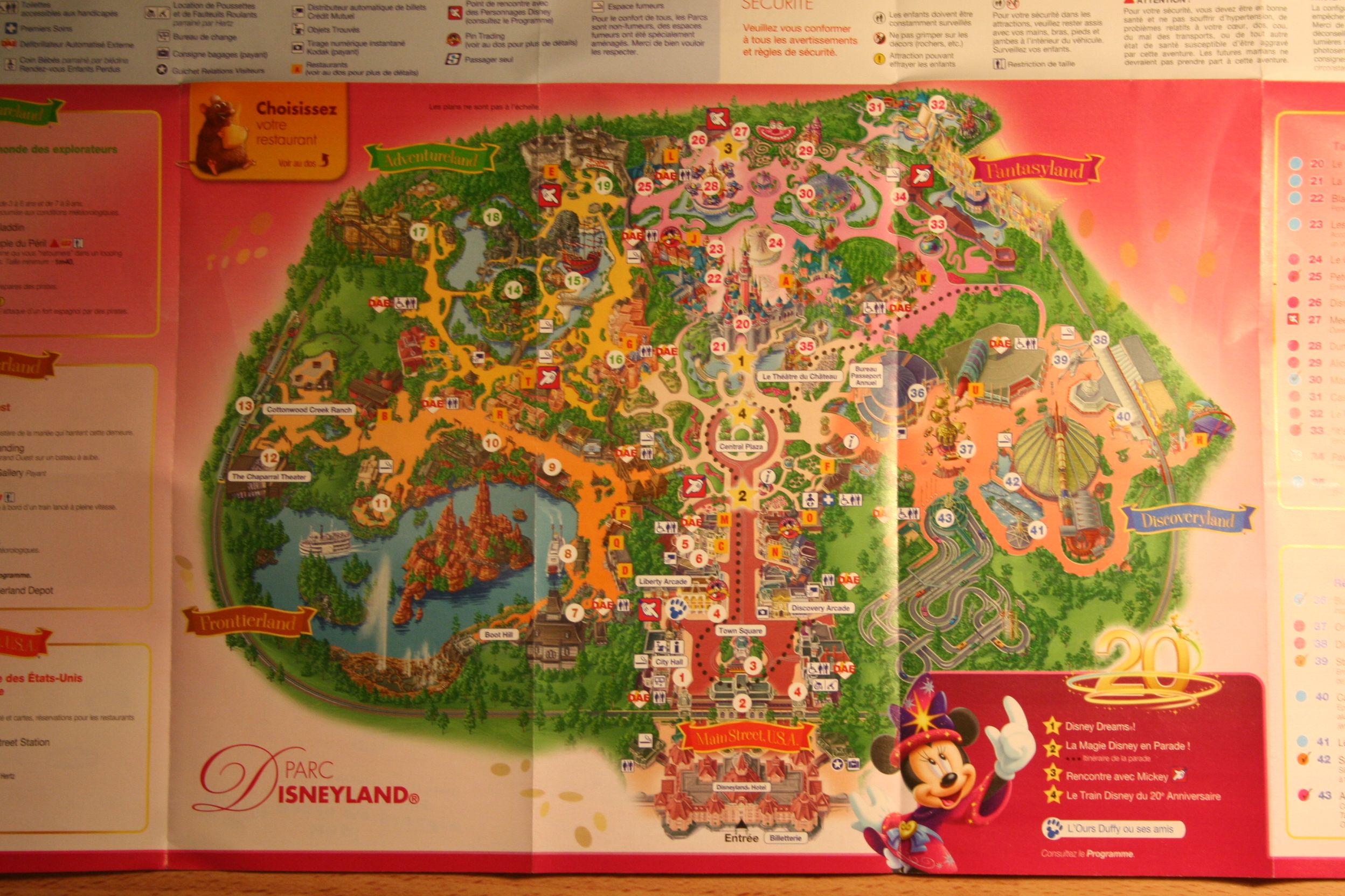 Plan de Disneyland Paris