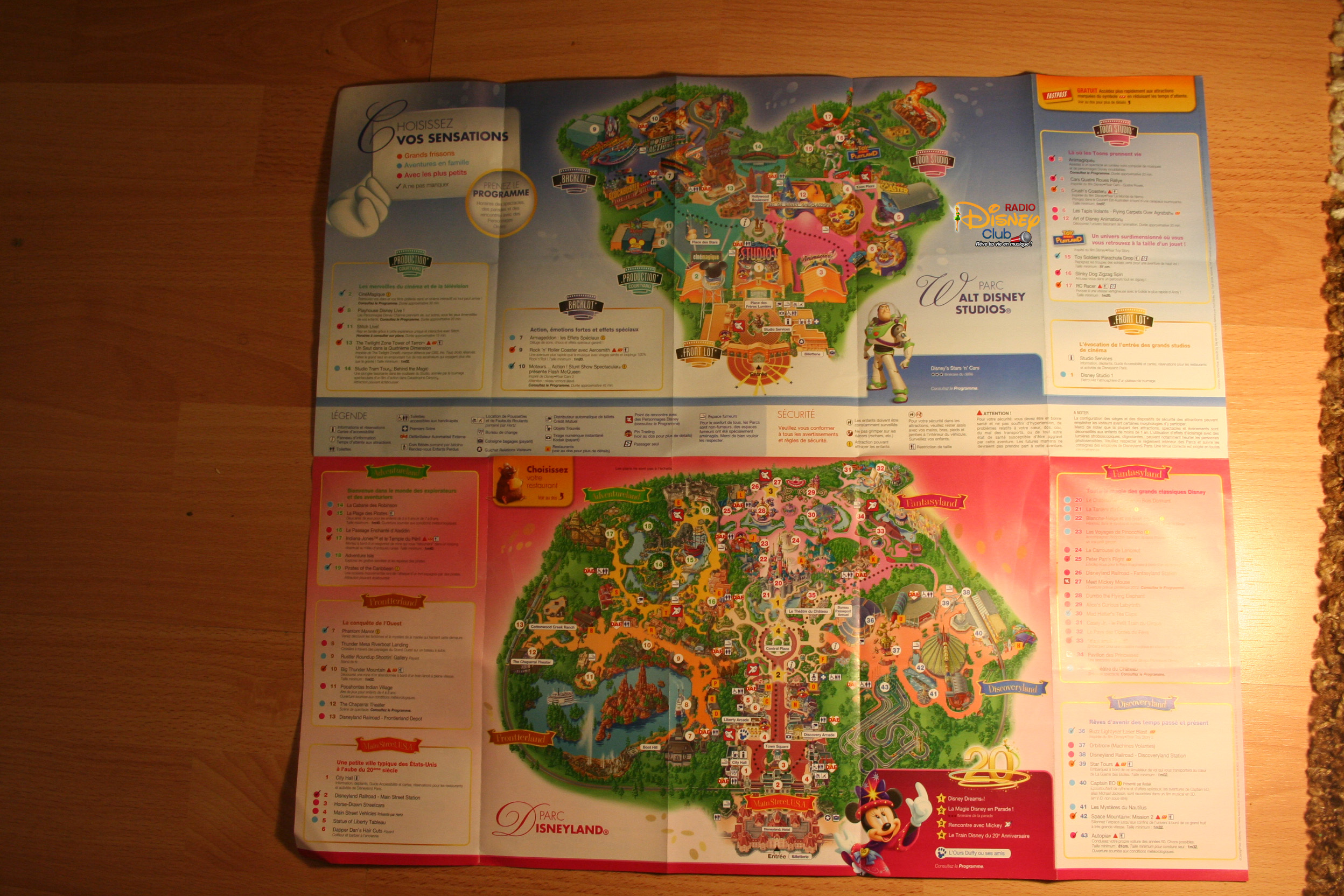 Plan de Disneyland Paris