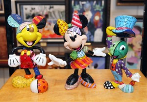 Figurines Mickey et Minnie de Romero Britto