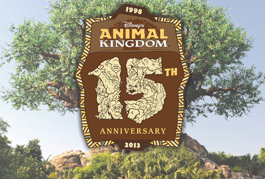 Logo des célébrations du 15ème anniversaire du parc Disney's Animal Kingdom