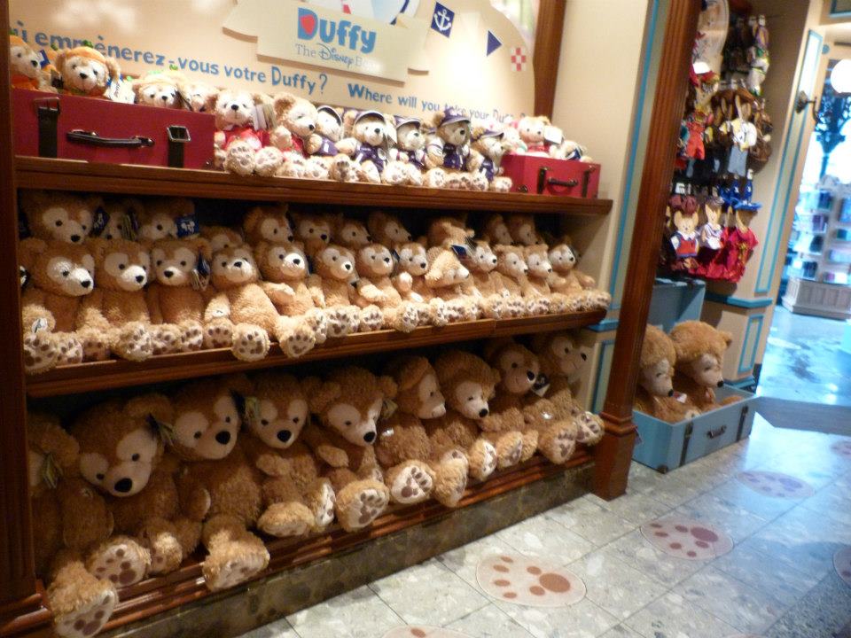 Les différentes peluches Duffy vendues à Storybook