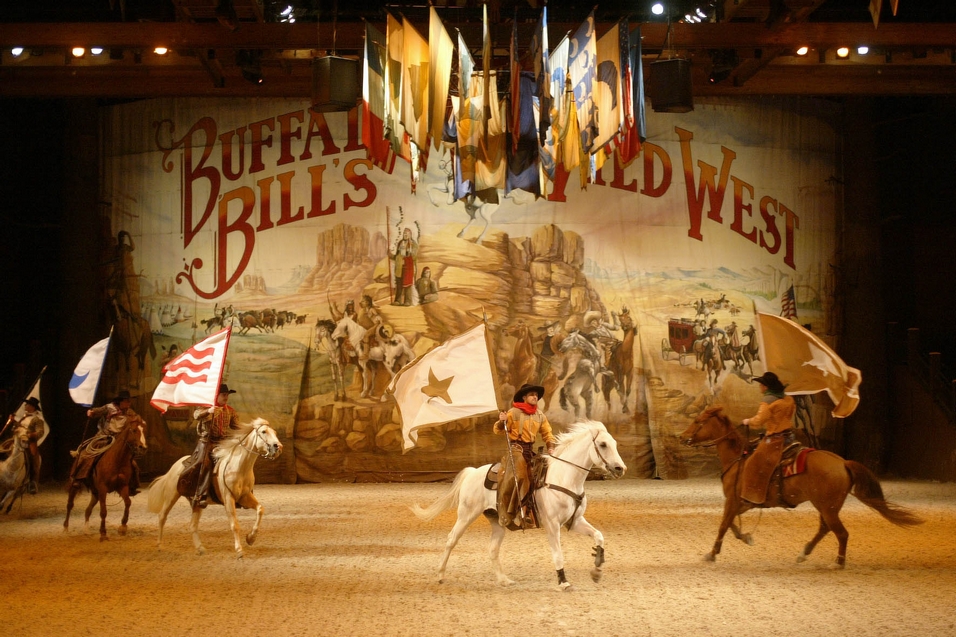 Les Cow-Boys du Buffalo Bill's Wild West Show.