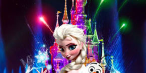 Frozen - Chateau - Disney Dreams fete noel disneyland paris