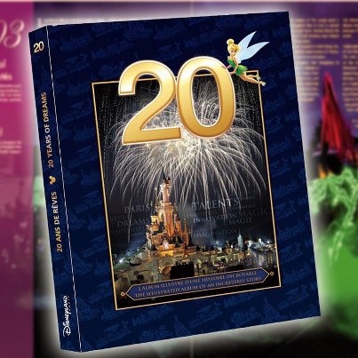 20 ans de rêves par Disneyland Paris.