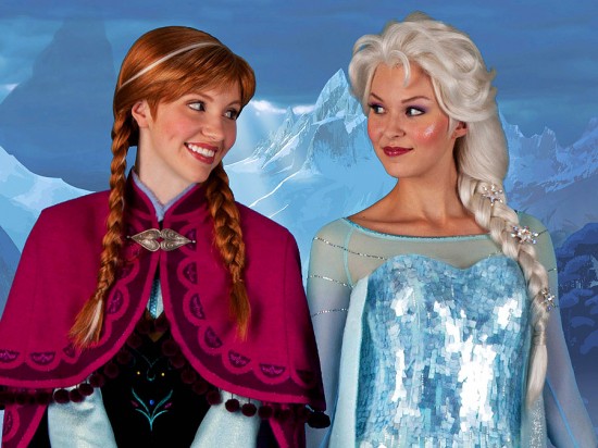 Anna et Elsa dans les parcs Disney