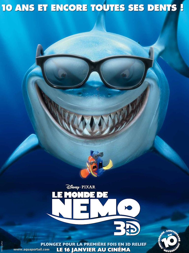 Affiche Le Monde de Nemo 3D