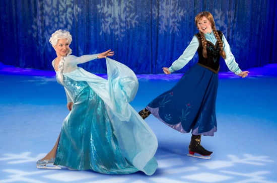 Elsa et Anna sur glace