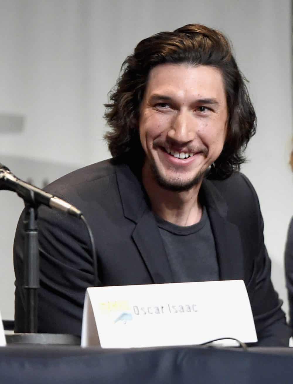 SAN DIEGO, CA - JULY 10: Actor Adam Driver at the Hall H Panel for Star Wars: The Force Awakens during Comic-Con International 2015 at the San Diego Convention Center on July 10, 2015 in San Diego, California. (Photo by Michael Buckner/Getty Images for Disney) *** Local Caption *** Adam Driver