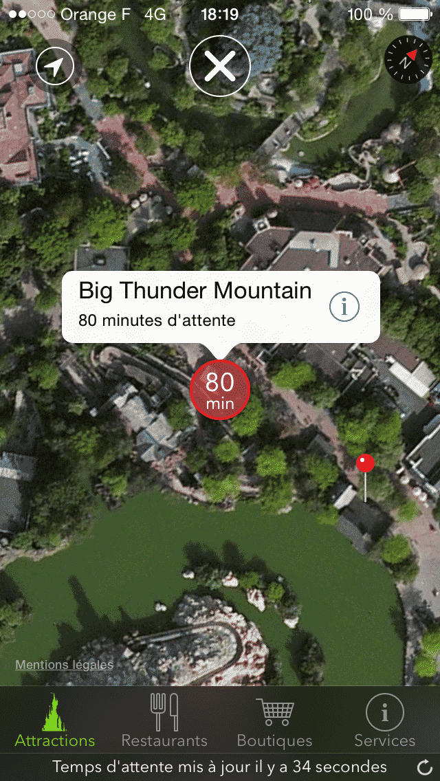 plan Big Thunder Mountain magipark 