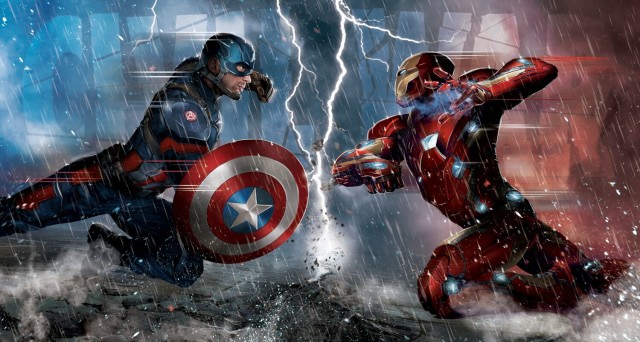 Captain America Civil War_Promo Art Captain America vs Iron Man