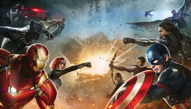 Captain America Civil War_Promo Art Teams Captain America vs Iron Man