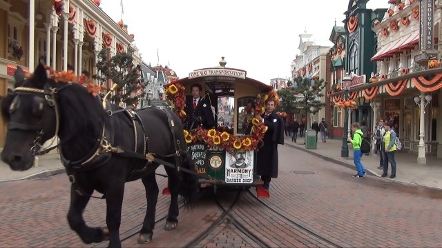 Halloween Horse-Drawn Streetcars Disneyland