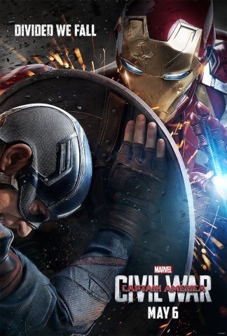Captain America Civil War Poster Divided We Fall Iron Man vs Captain