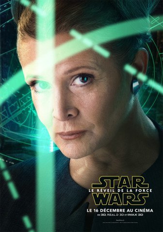 Star Wars Reveil Force Poster Personnage Leia France