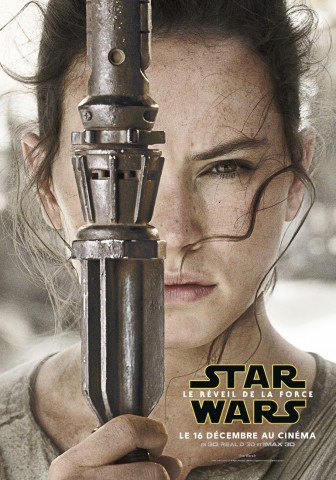 Star Wars Reveil Force Poster Personnage Rey France