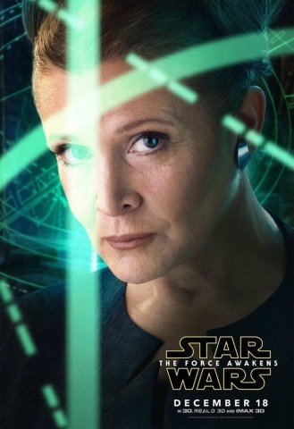 Star Wars Reveil Force_Poster Leia Organa