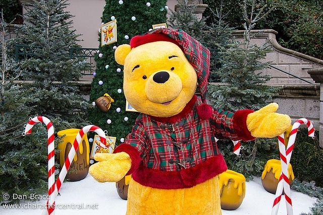 Personnages Winnie l'ourson à Disneyland paris