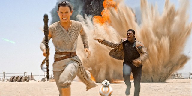Finn et Rey dans Star Wars Le Réveil de la Force