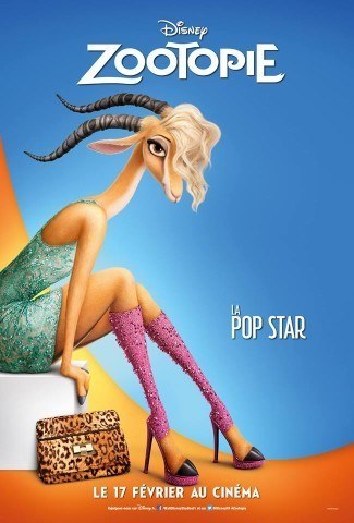 Zootopie_Gazelle Pop-Star Poster