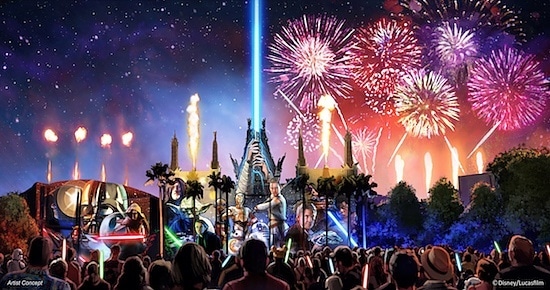 STar Wars Nightime Spectacular Disney Hollywood Studios