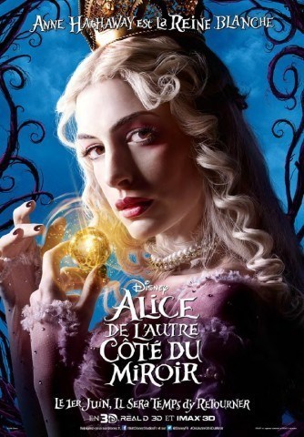 Alice de l'Autre Côté du Miroir Affiche Reine Blanche FR bis