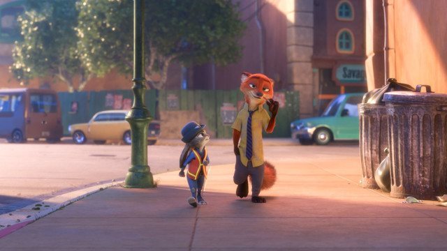 RELUCTANT PARTNER -- Fast-talking, con-artist fox Nick Wilde is not really interested in helping rookie officer Judy Hopps crack her first case. Directed by Byron Howard and Rich Moore, and produced by Clark Spencer, Walt Disney Animation Studios' "Zootopia" opens in theaters on March 4, 2016. ©2016 Disney. All Rights Reserved.