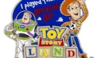 Pins disponible à Toy Story Land le jour de l'ouverture.