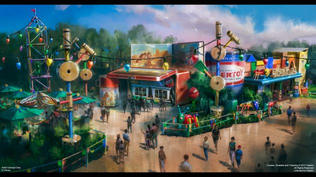 Concept Art de la Woody's Lunch Box, restaurant à Toy Story Land.