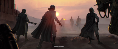 Concept-art jeu Star Wars prévu en 2018 et conçu par Visceral Games