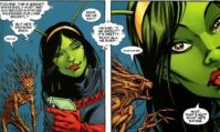 Mantis et Groot dans Guardians of the Galaxy pour Marvel Comics
