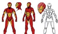 Visuel de l'armure de Riri Williams dans le comic book Invincible Iron Man