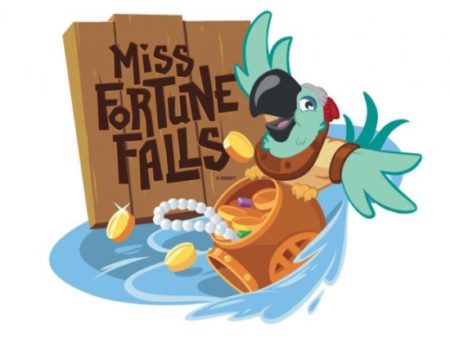 Le logo de l'attraction Miss Fortune Falls