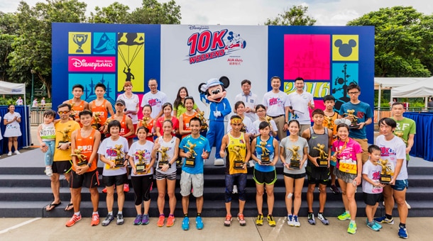 Les grands gagnants de Disney Run et leurs trophées
