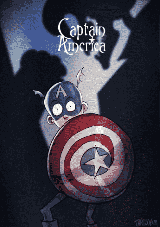 Captain America par Andrew Tarusov