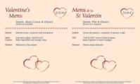 menu saint valentin disney