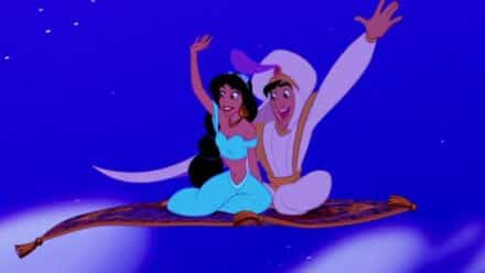 Aladdin et Jasmine sur Tapis