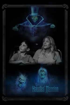 Exemple de photo prise par les service du Photopass dans l'Haunted Mansion.