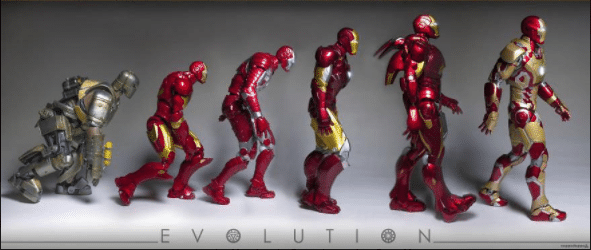 La Marche du Progrès version Iron Man super-héros