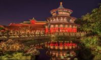 Photo du bâtiment principal du pavillon chinois World Showcase au parc EPCOT