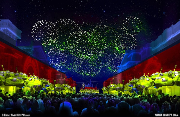 Concept art du spectacle Together Forever - A A Pixar Nighttime Spectacular pendant la Pixar Fest