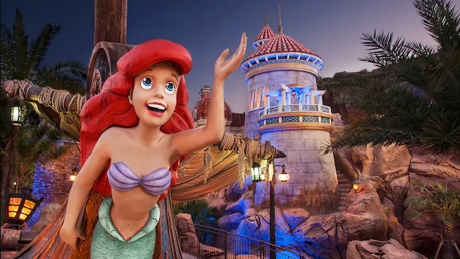 Photo de l'attraction Under The Sea - Journey of the Little Mermaid de nuit pendant les Disney After Hours