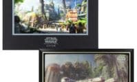 Cadre avec Artwork du merchandise de Star Wars : Galaxy's Edge.