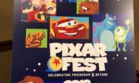 Une affiche disponible pendant la Pixar Fest.