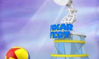 Photo du futur char lampe et balle de la Pixar Play Parade pendant la Pixar Fest