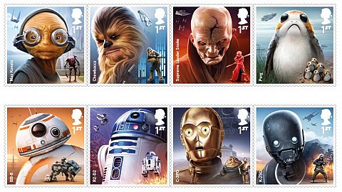 nouvelle collection de timbres Star Wars