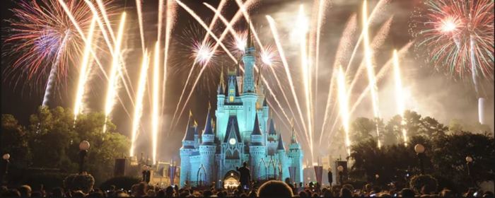 Nouvel an Fireworks pendant le nouvel an à Walt Disney World.
