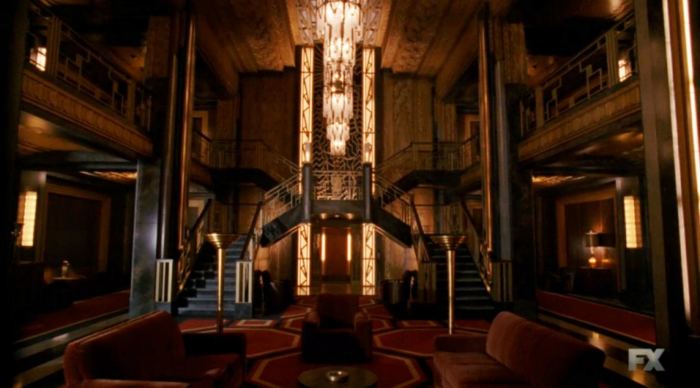 Photo de l'intérieur de l'hôtel d'American Horror Story de la 21st Century Fox