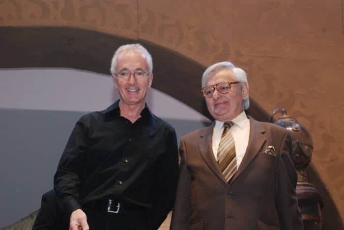 Roger Carel et Anthony Daniels, interprète de C-3PO