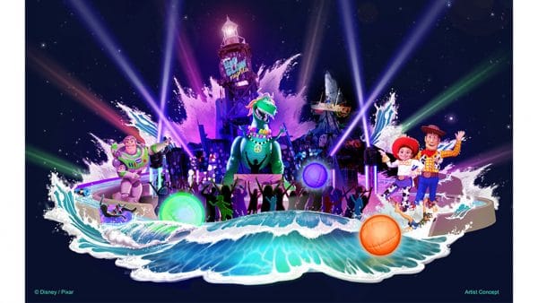 Artwork d'une soirée présent l'Incredible Summer : la Disney H2O Glow Night.
